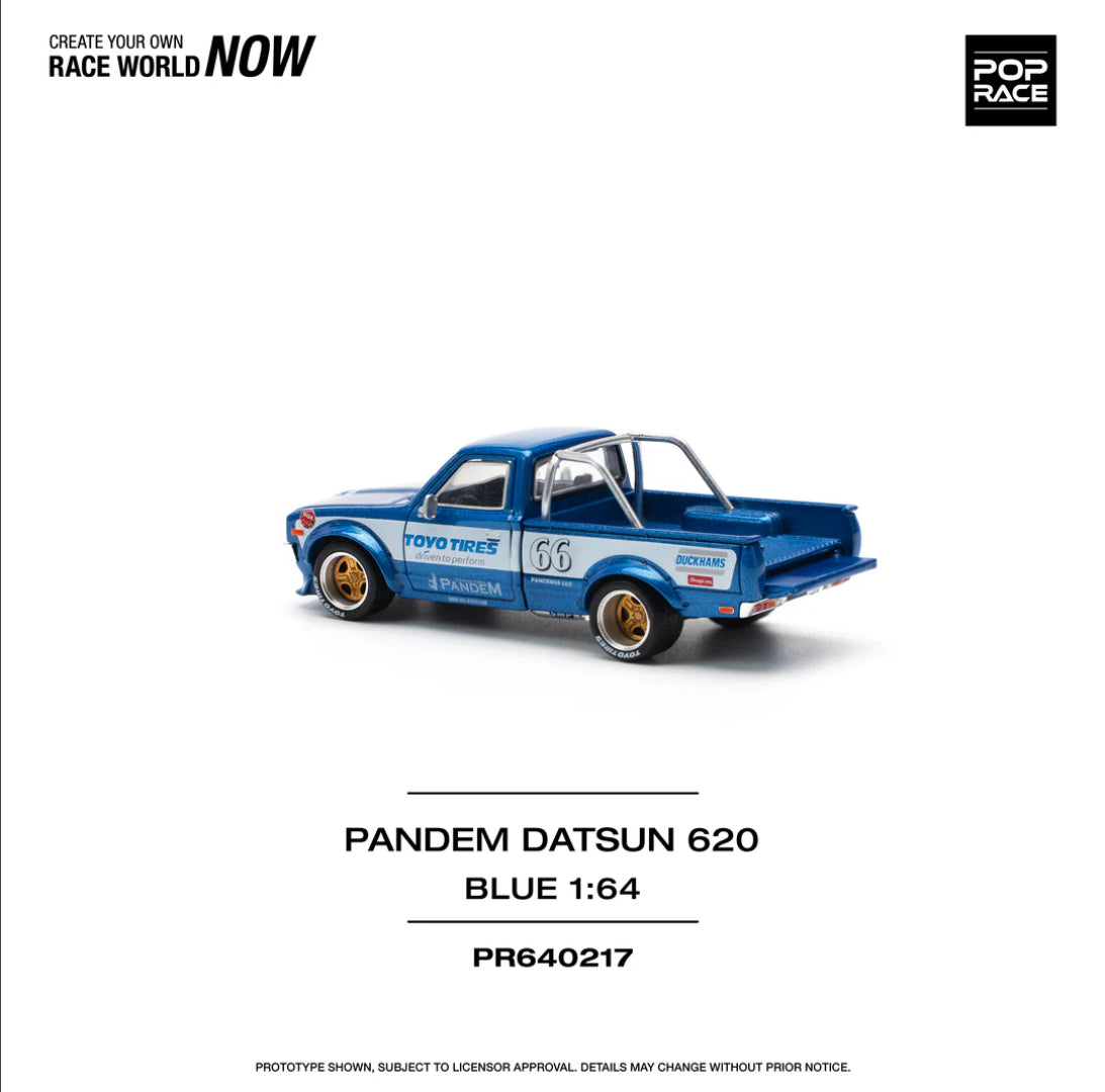 Pop Race 1:64 Pandem Datsun 620 - Blue
