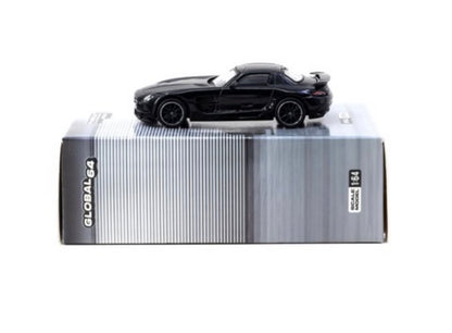 Tarmac Works 1:64 Mercedes-Benz SLS AMG Coupé Black Series Black Metallic - Singapore Special Edition - GLOBAL64