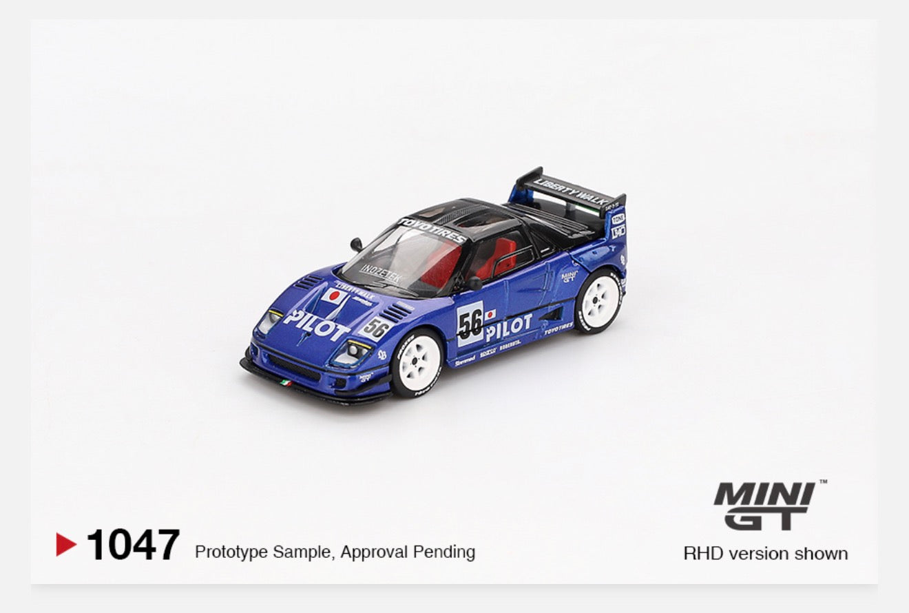 ビート！ミヨちゃん 1st MiniGT 1:64 Mazda AZ-1 Liberty Walk LB40 PILOT #1047