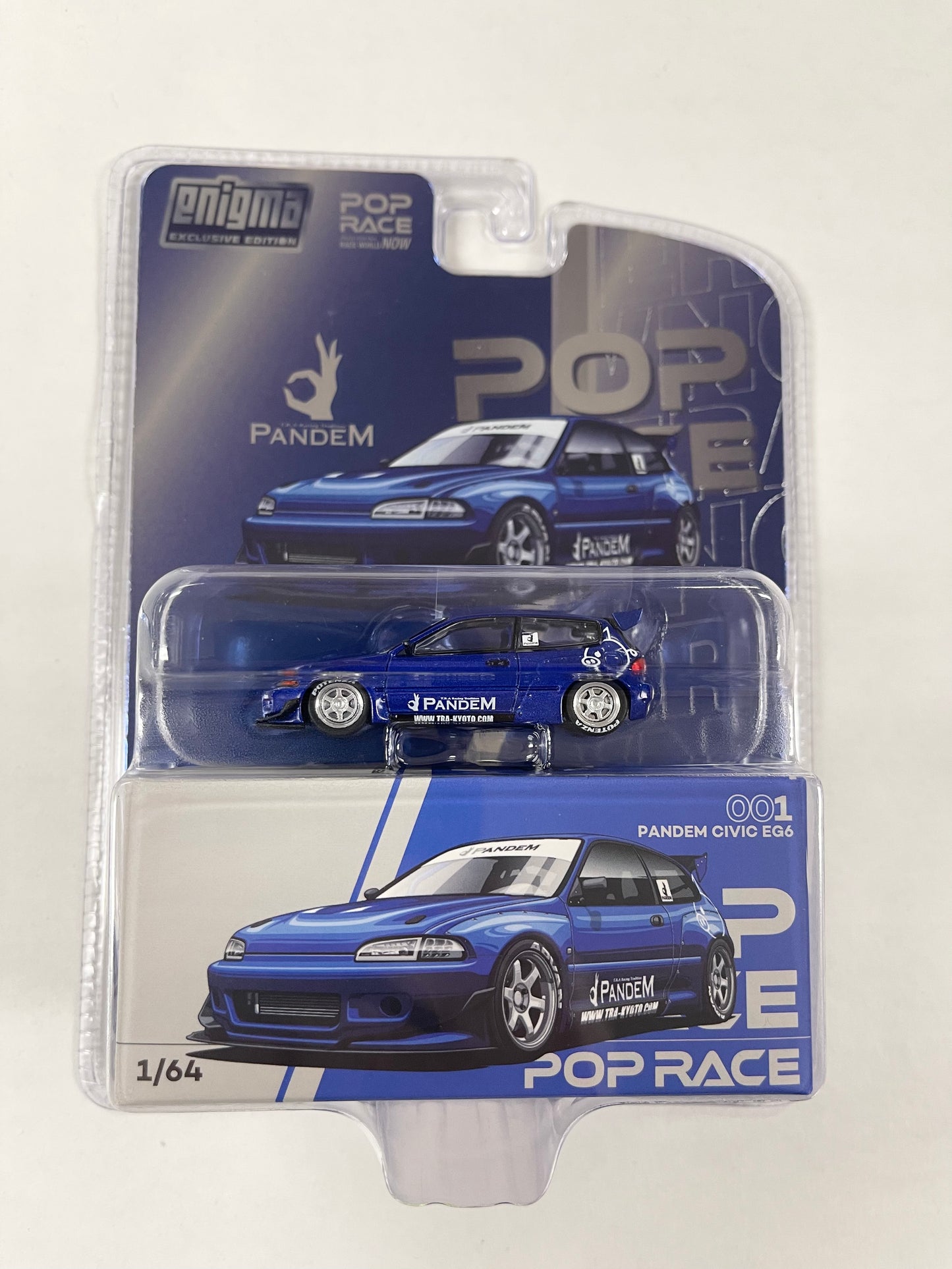 Pop Race 1:64 Pandem Civic EG6 v1.5 - Metallic Blue Indonesia Exclusive