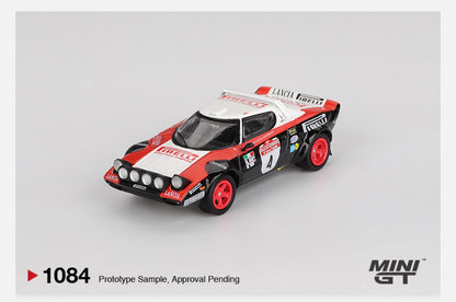 MiniGT 1:64 Lancia Stratos HF #4 1978 Rally Sanremo Winner #1084