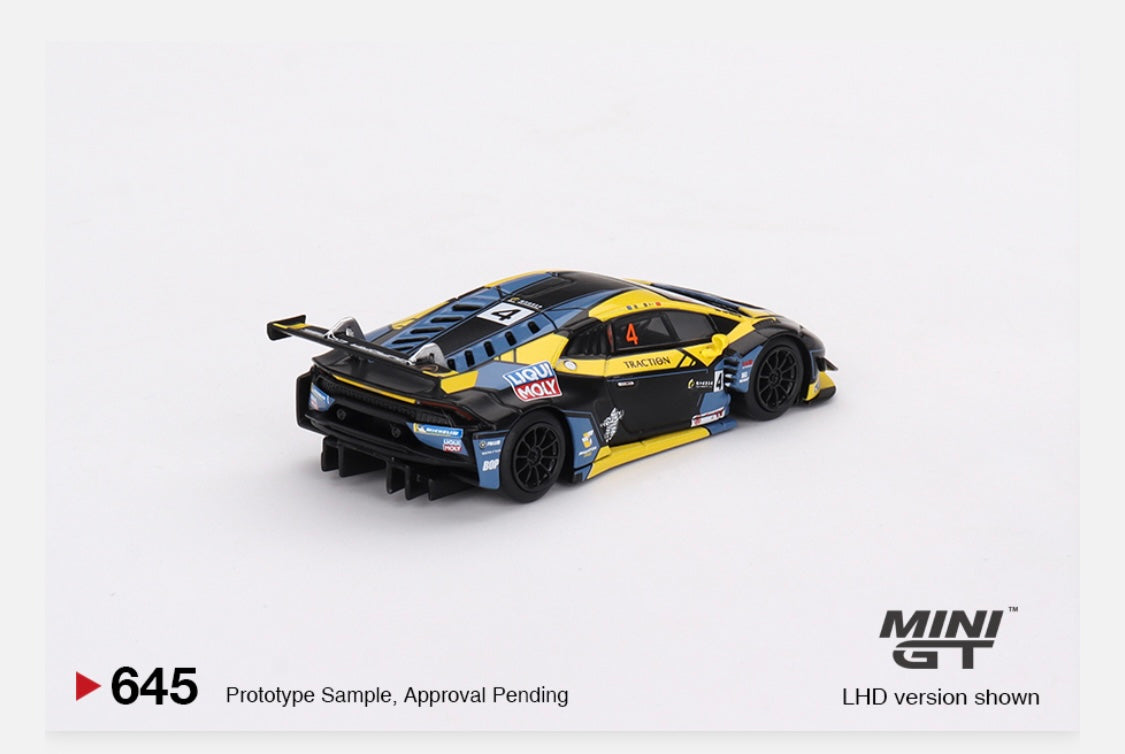 MiniGT 1:64 Lamborghini Huracan GT3 EVO #4 2022 Macau GP – Macau GT Cup 3rd Place – MiJo Exclusive #645