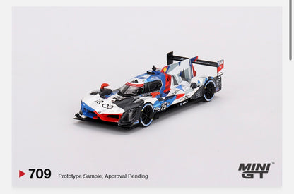 MiniGT 1:64 BMW M Hybrid V8 #25 BMW M Team RLL 2023 IMSA Sebring 12 Hrs 2nd Place – MiJo Exclusive #709