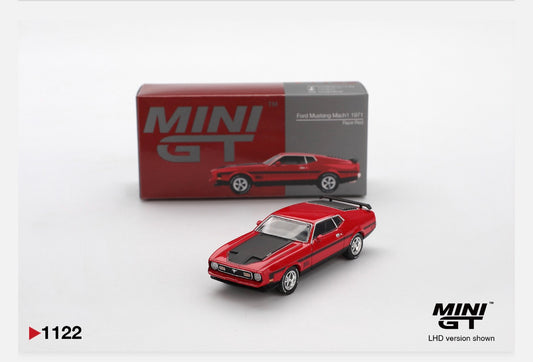 MiniGT 1:64 Ford Mustang Mach1 1971 - Race Red #1122