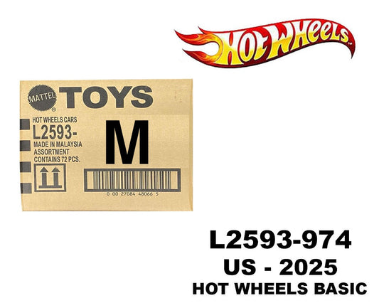 Hot Wheels 1:64 Basic Cars USA Assortment 2025 M Factory Sealed Case