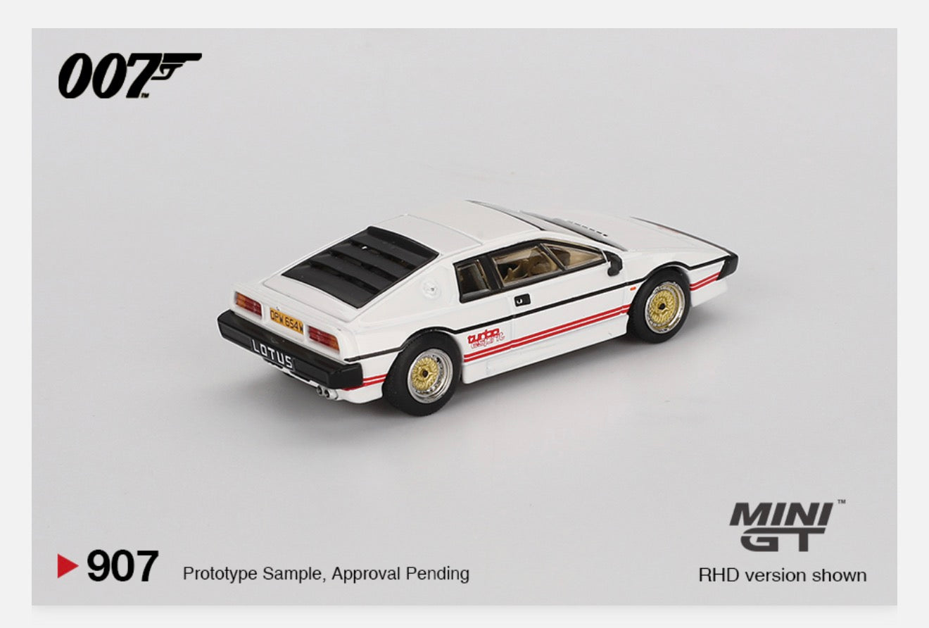 MiniGT 1:64 Lotus Esprit Turbo White "For Your Eyes Only" #907