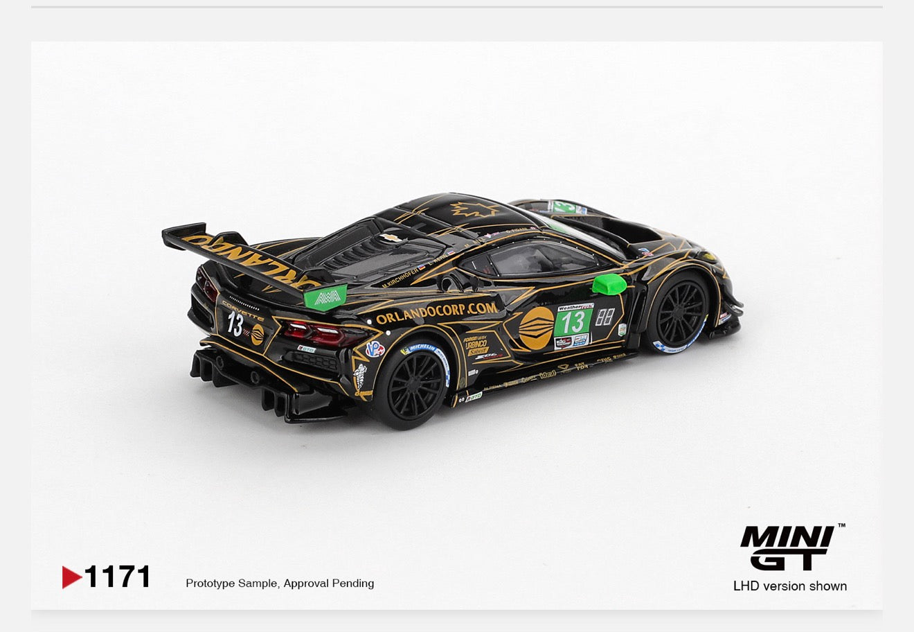MiniGT 1:64 Chevrolet Corvette Z06 GT3.R #13 AWA 2025 IMSA Daytona 24 Hrs #1171