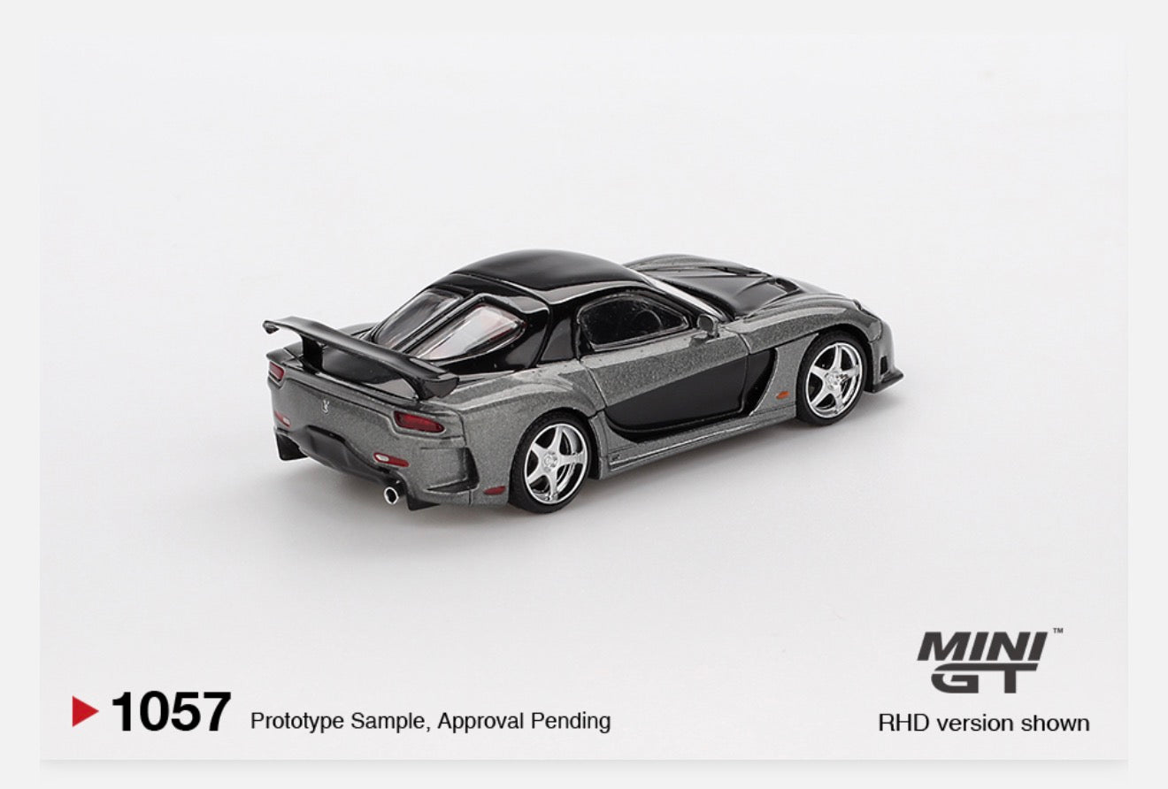 MiniGT 1:64 Mazda RX-7 VeilSide – Fortune Grey #1057