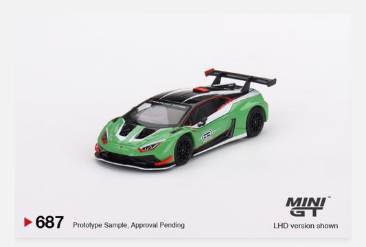 MiniGT 1:64 Lamborghini Huracán GT3 EVO2 Presentation – MiJo Exclusive #687