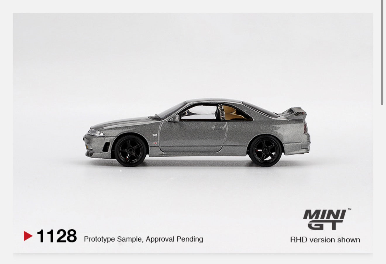 MiniGT 1:64 Nissan Skyline GT-R Dark Metal Gray (Nismo BCNR33 CRS Version) #1128