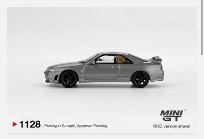 MiniGT 1:64 Nissan Skyline GT-R Dark Metal Gray (Nismo BCNR33 CRS Version) #1128