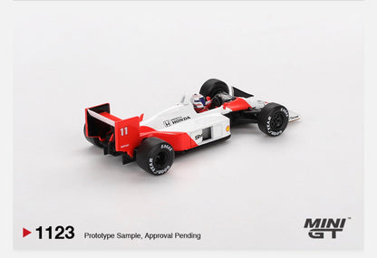 MiniGT 1:64 McLaren MP4/4 #11 Alain Prost 1988 Japanese Grand Prix 2nd Place #1123