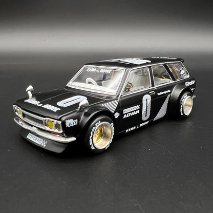 Kaido House 1:64 BLKLTD Datsun Kaido 510 Wagon *MATTE* Black Limited JDM - KHMG019