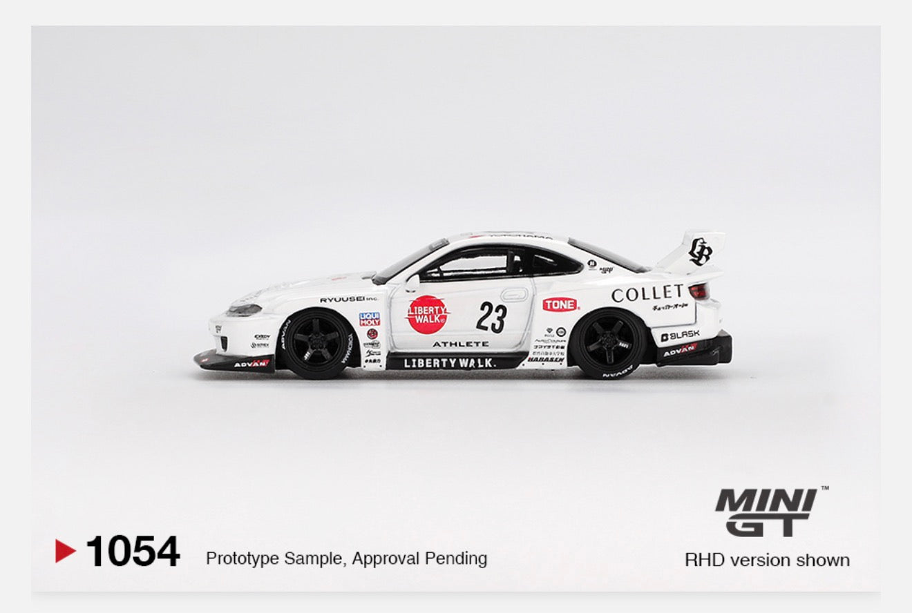 MiniGT 1:64 Nissan LB-Super Silhouette S15 SILVIA ATHLETE – White #1054