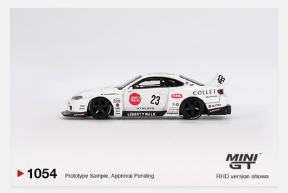 MiniGT 1:64 Nissan LB-Super Silhouette S15 SILVIA ATHLETE – White #1054