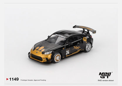 MiniGT 1:64 Toyota GR86 LB★Nation Black / Gold #1149