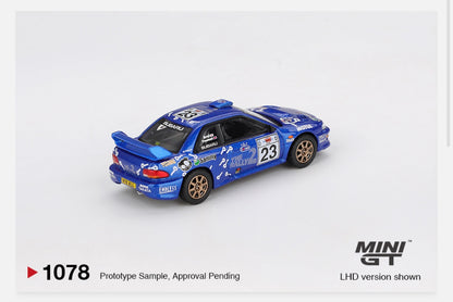 MiniGT 1:64 Subaru Impreza WRC99 #23 2000 Acropolis Rally #1078