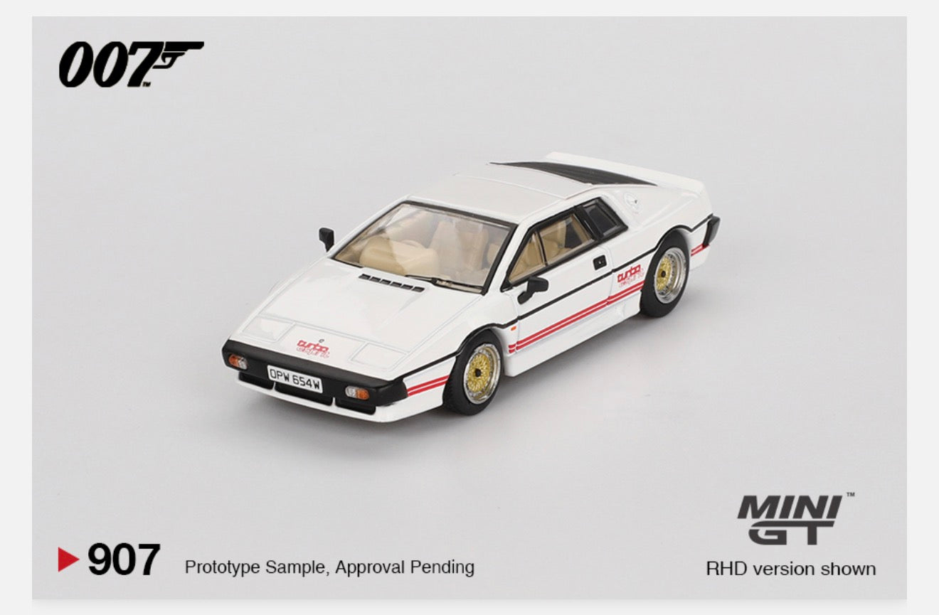 MiniGT 1:64 Lotus Esprit Turbo White "For Your Eyes Only" #907
