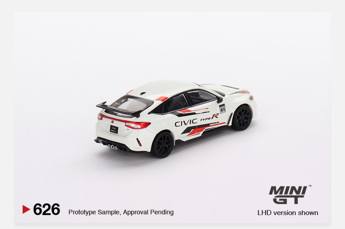 MiniGT 1:64 Honda Civic Type R 2023 – Honda Thanks Day Vietnam – White – MiJo Exclusive #626