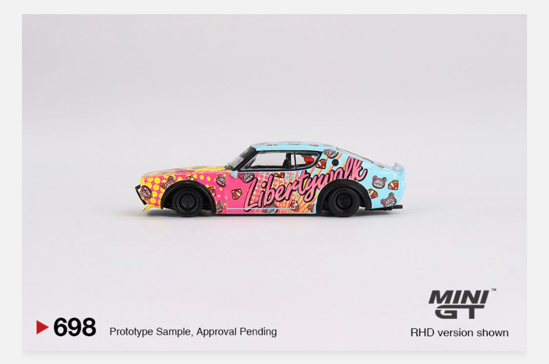 MiniGT 1:64 Nissan Skyline Kenmeri Liberty Walk LBWK KUMA – MiJo Exclusive #698