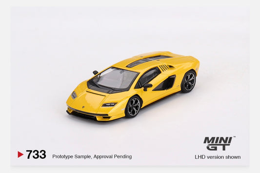 MiniGT 1:64 Lamborghini Countach LPI 800-4 New Giallo Orion – MiJo Exclusive #733