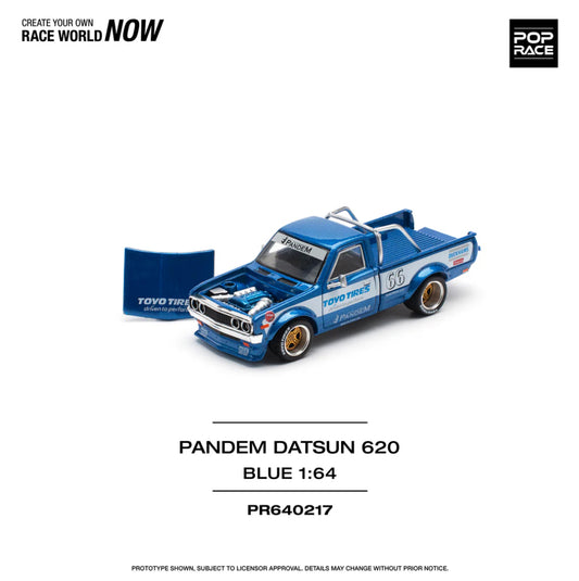 Pop Race 1:64 Pandem Datsun 620 - Blue