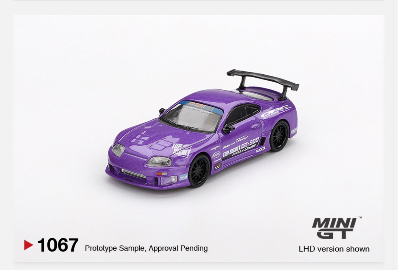 MiniGT 1:64 Toyota Supra (A80) Top Secret GT-300 Top Secret Purple #1067