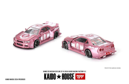Kaido House 1:64 Nissan Skyline GT-R R34 Kaido Racing Factory V1 - Regular & Chase PAIR