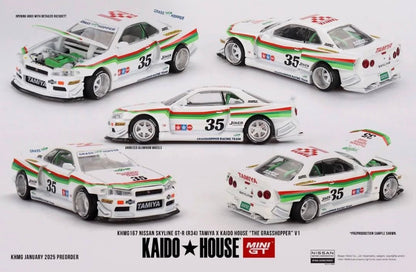 Kaido House 1:64 Nissan Skyline GT-R (R34) Tamiya "The Grasshopper" V1
 - Regular & Chase PAIR