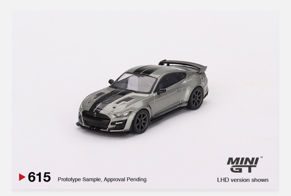 MiniGT 1:64 Shelby GT500 SE Widebody Pepper Gray Metallic – MiJo Exclusive #615