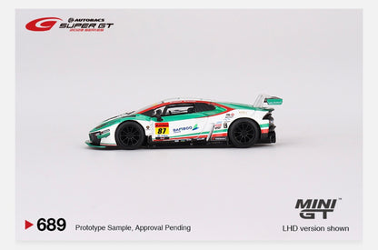 MiniGT 1:64 Japan Exclusive Lamborghini Huracán GT3 EVO2 #87 “Bamboo Airways Lamborghini GT3” JLOC 2023 Super GT Series #689