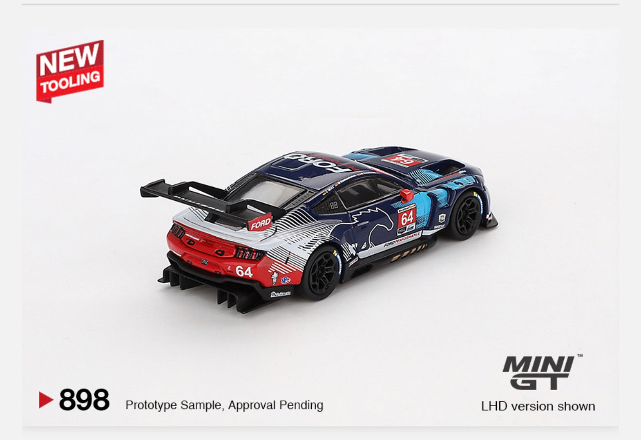 **LIMIT 1** MiniGT 1:64 Ford Mustang GT3 #64 Ford Multimatic Motorsports 2024 IMSA Daytona 24 Hrs #898
