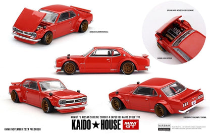 Kaido House 1:64 Nissan Skyline 2000GT-R KPGC 10 Kaido Street V1 - Regular & Chase PAIR