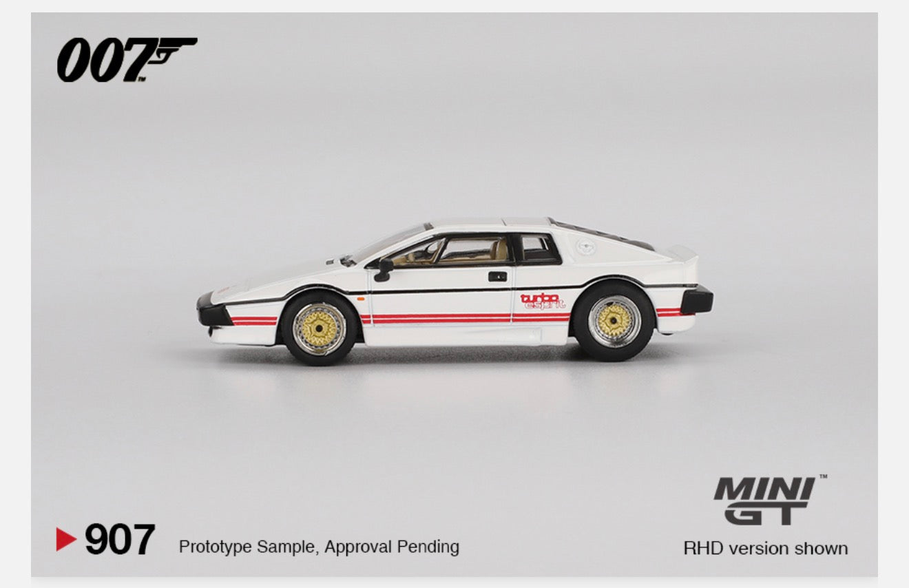 MiniGT 1:64 Lotus Esprit Turbo White "For Your Eyes Only" #907
