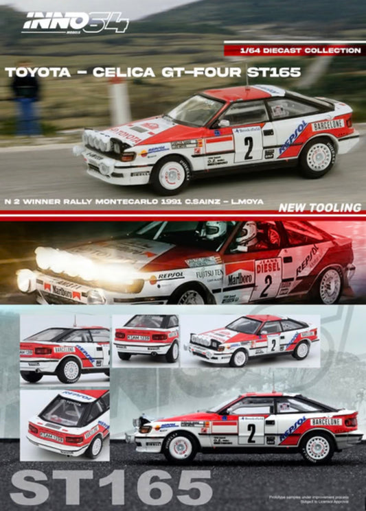 Inno64 1:64 Toyota Celica GT-FOUR (ST165) Winner Rally Monte Carlo 1991