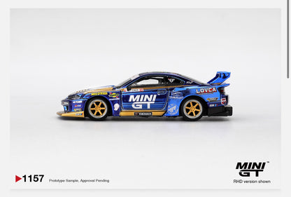 MiniGT 1:64 Nissan Silvia (S15) LB-Super Silhouette #555 Team MINI GT Liberty Walk 2025 Formula Drift #1157
