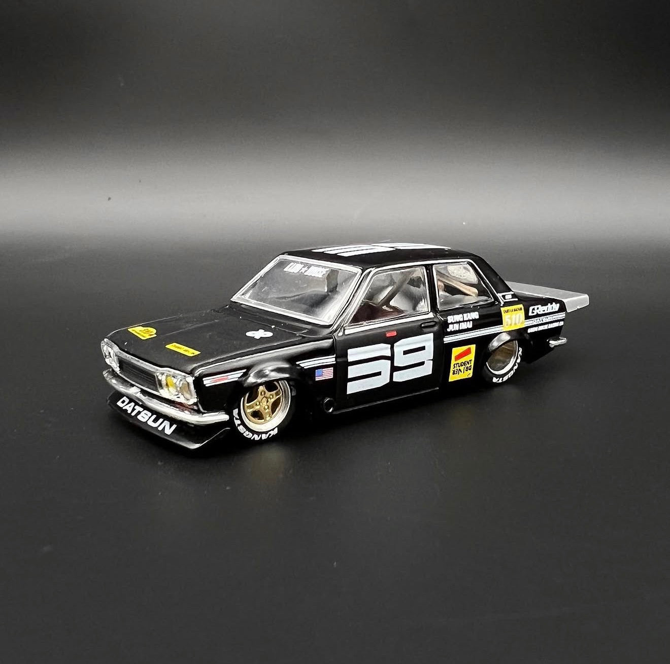 Kaido House 1:64 BLKLTD Datsun 510 Pro Street SK Black Limited With Pins - KHMG014