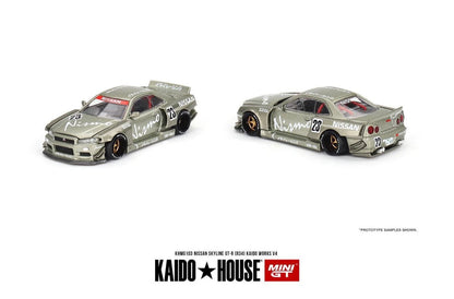 Kaido House 1:64 Nissan Skyline GT-R (R34) Kaido Works V4 - Regular & Chase PAIR