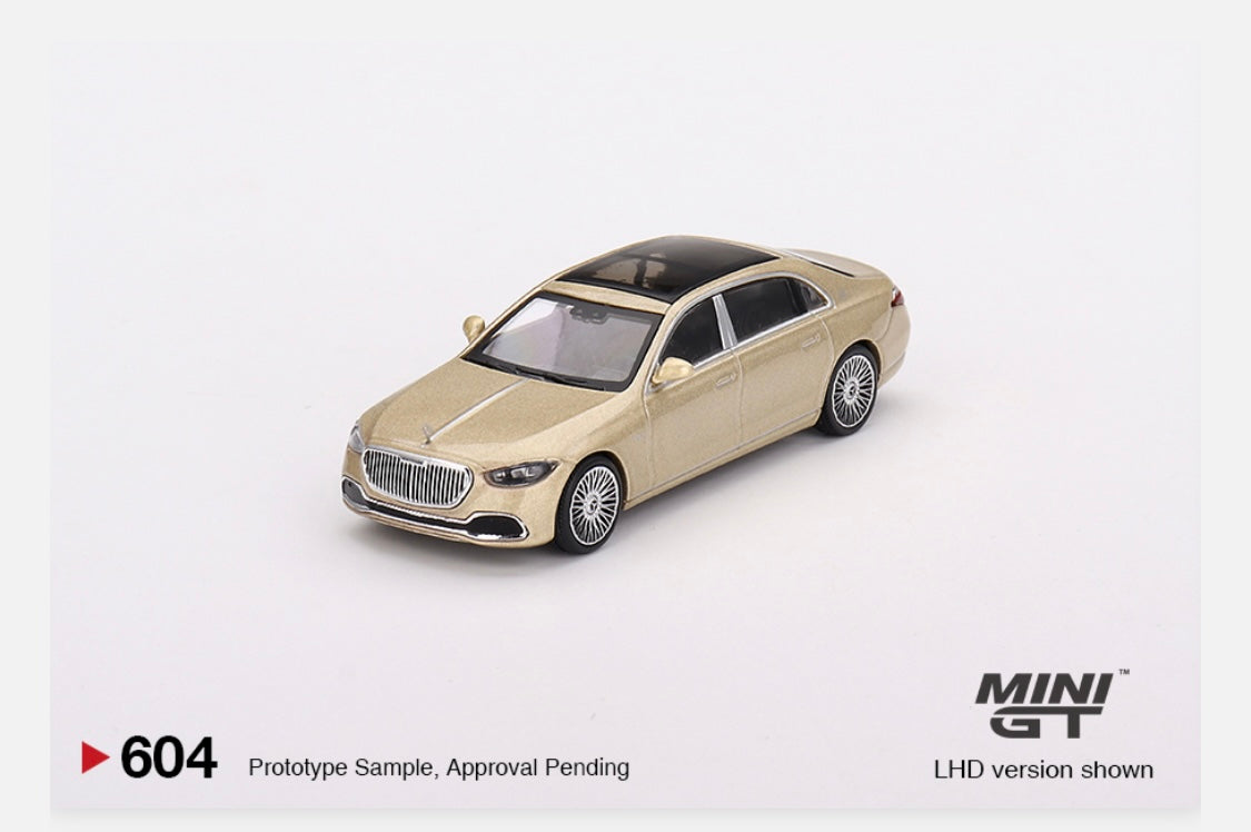 MiniGT 1:64 Mercedes-Maybach S680 Champagne Metallic - MiJo Exclusive #604