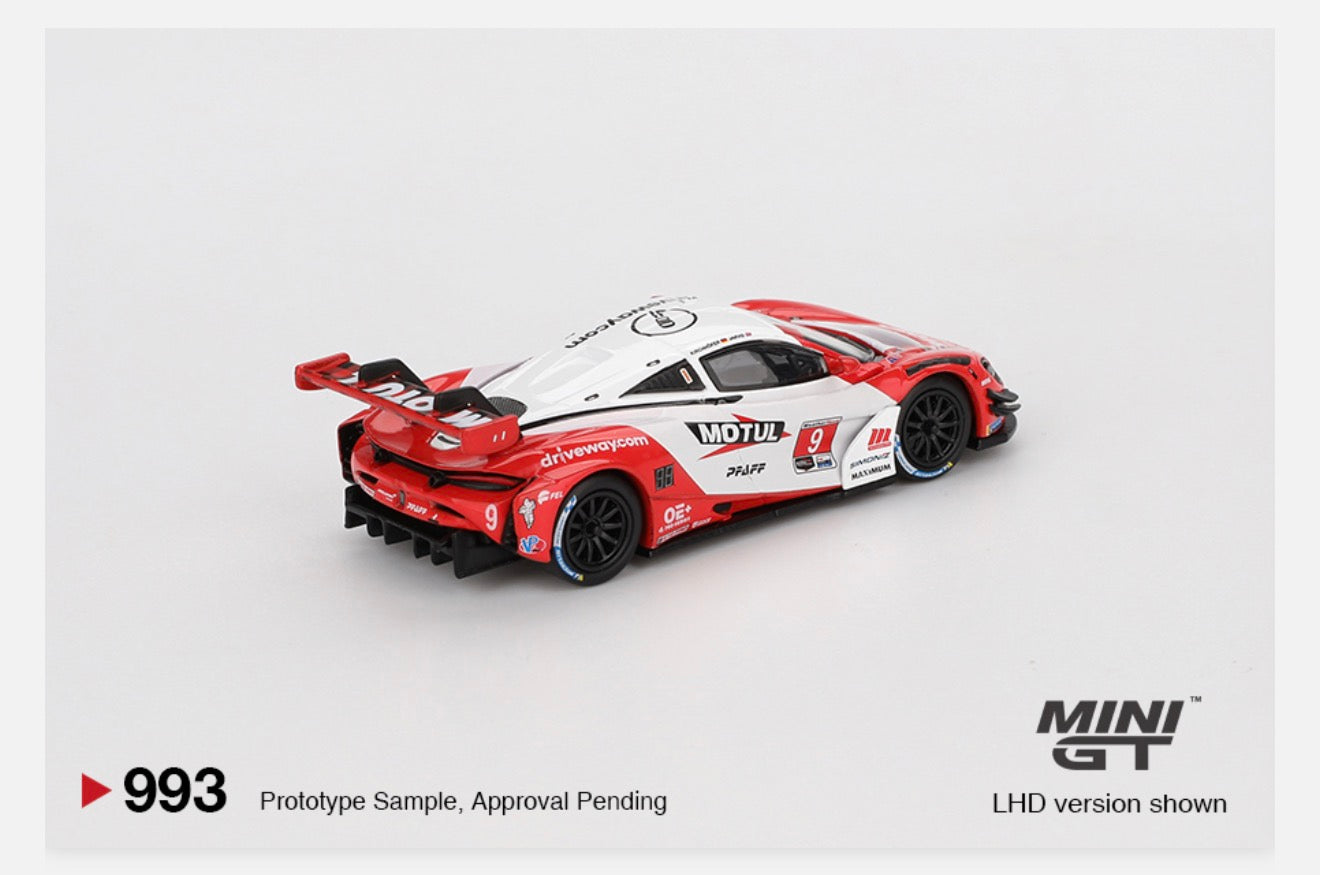 **LIMIT 1** MiniGT 1:64 McLaren 720S GT3 Evo Pfaff Motorsports 2024 IMSA Laguna Seca #993