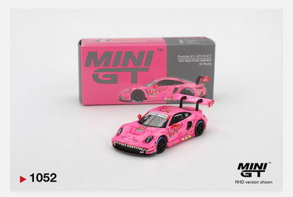 **LIMIT 2** MiniGT 1:64 Porsche 911 GT3 R #77 AO Racing 2024 IMSA Road America #1052