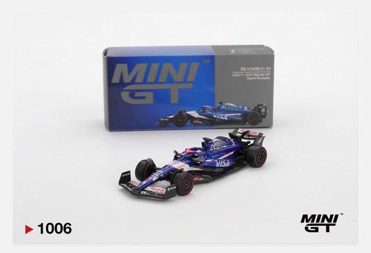 MiniGT 1:64 RB VCARB 01 #3 Daniel Ricciardo 2024 F1 2024 Bahrain GP #1006