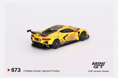 MiniGT 1:64 Corvette Racing C8.R Racing Transporter Set - MGTS0009