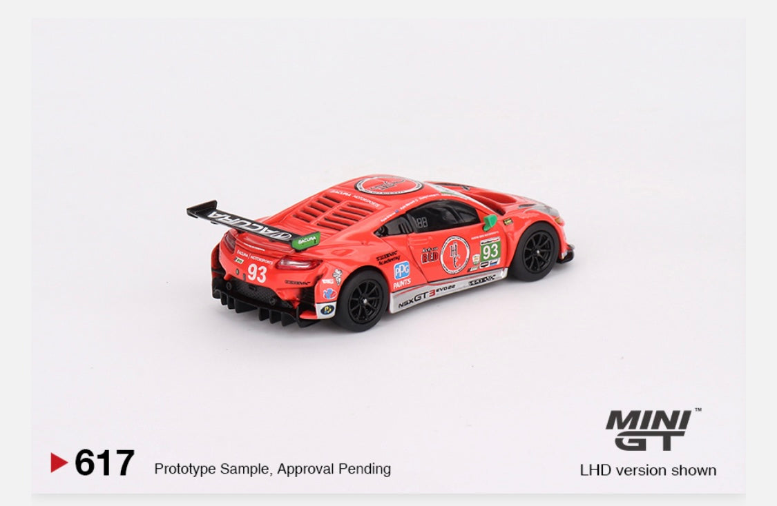 MiniGT 1:64 Acura NSX GT3 EVO22 #93 2023 IMSA Daytona 24 Hrs - MiJo Exclusive #617