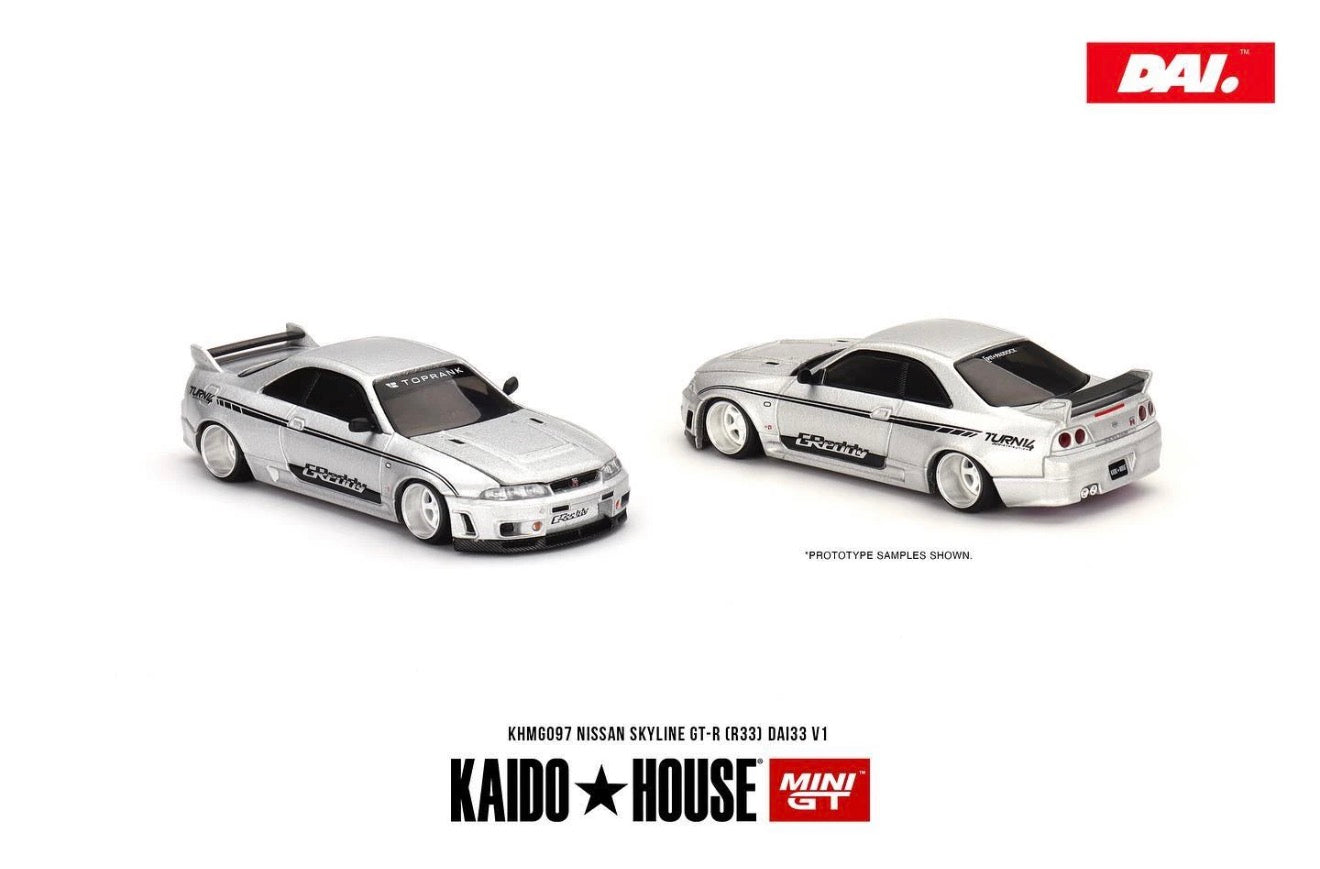 Kaido House 1:64 Nissan Skyline GT-R R33 DAI33 V1 - Regular & Chase PAIR
