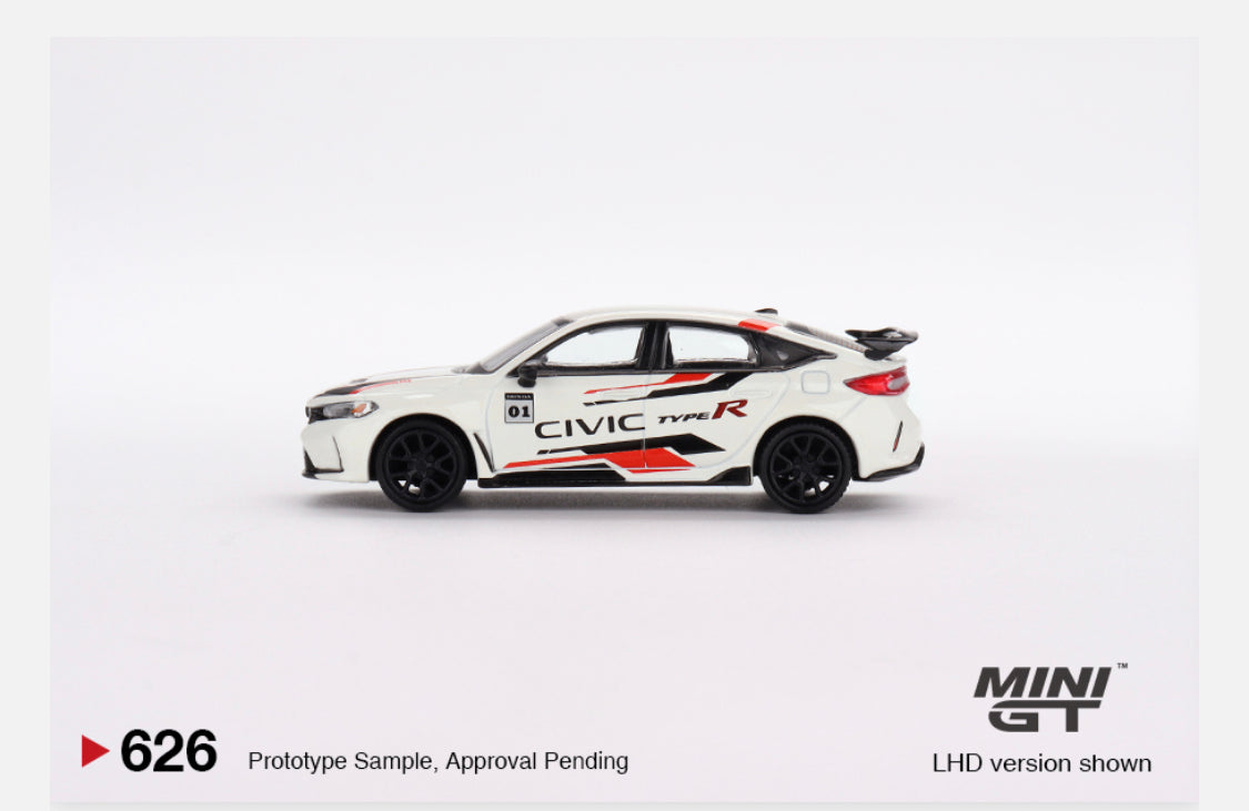 MiniGT 1:64 Honda Civic Type R 2023 – Honda Thanks Day Vietnam – White – MiJo Exclusive #626