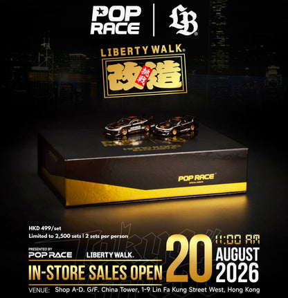 Pop Race 1:64 Liberty Walk LBWK Tokyo Street 2-Car Box Set HK Store Exclusive