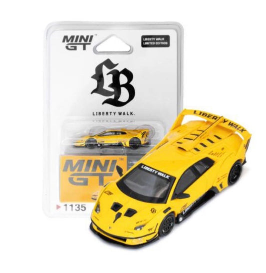 MiniGT 1:64 LB-Silhouette Works Murcielago GT Evo – Yellow #1135 - LBWK Store Exclusive Blister