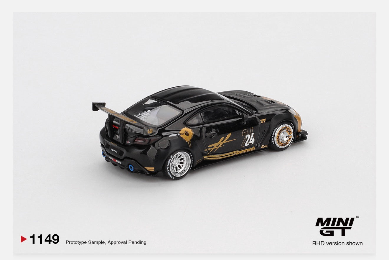 MiniGT 1:64 Toyota GR86 LB★Nation Black / Gold #1149