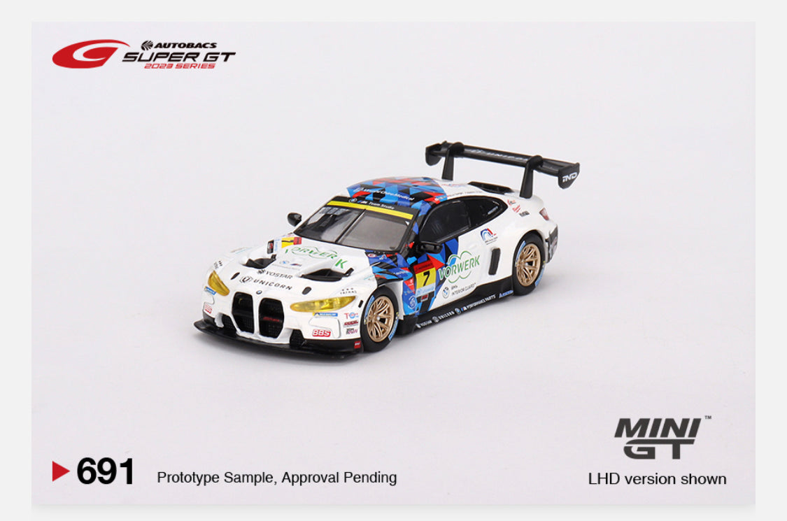 MiniGT 1:64 BMW M4 GT3 #7 Team Studie x CRS 2023 Super GT Series - Japan Exclusive #691